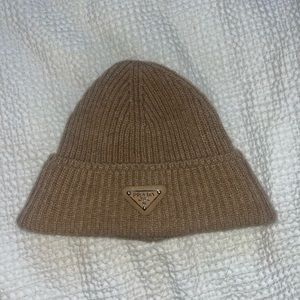 Brown Prada Beanie